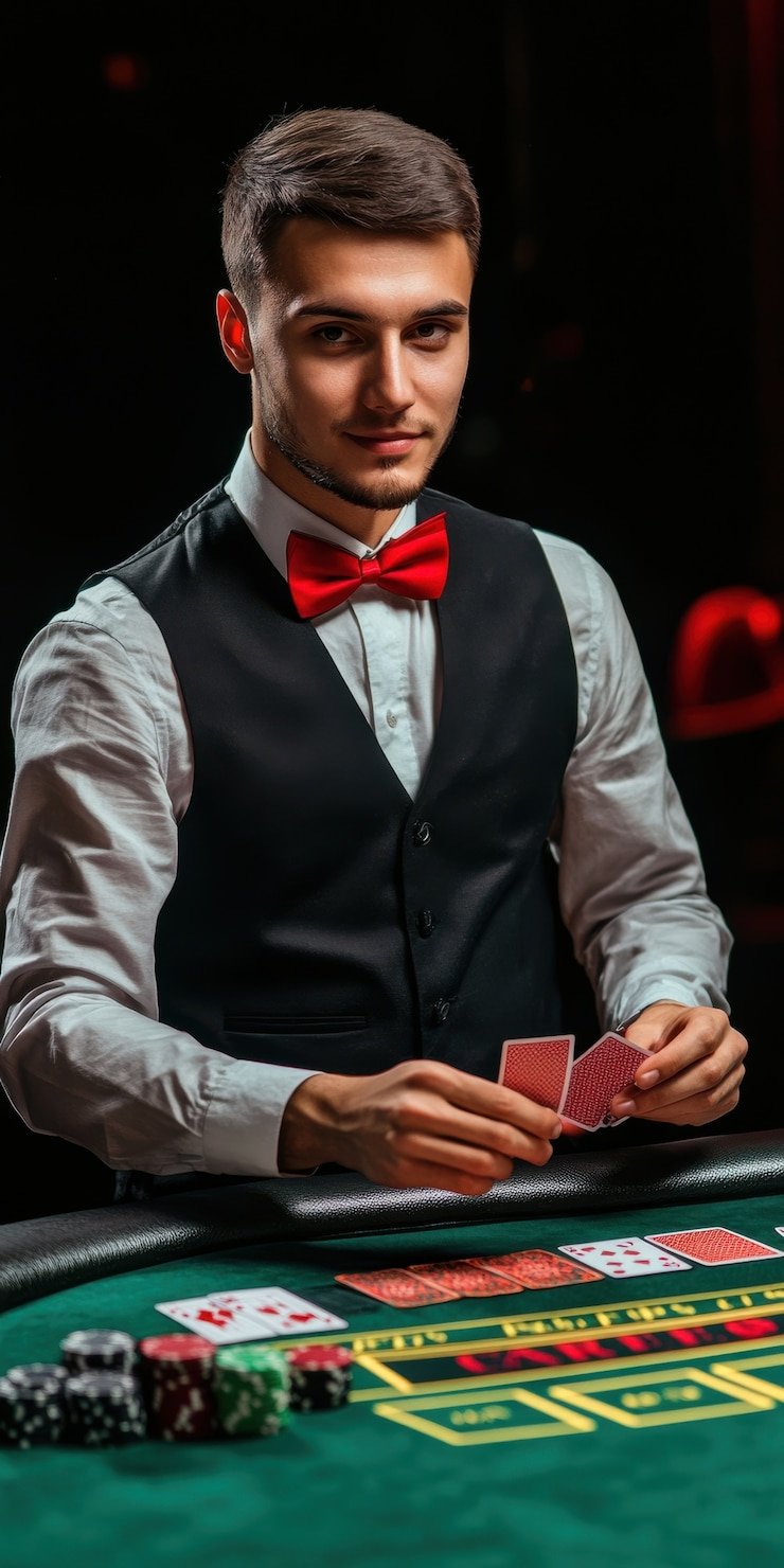 Mobile app interface showing live casino lobby